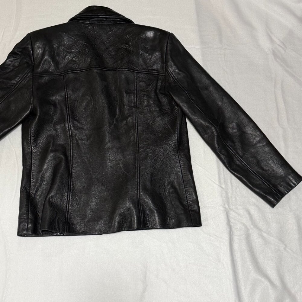 Ann Taylor 100% Leather Jacket M - Picture 7 of 7